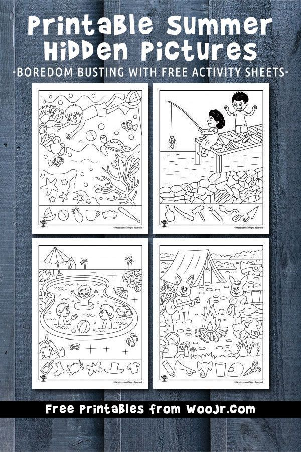 Printable Summer Hidden Pictures Woo Jr Kids 