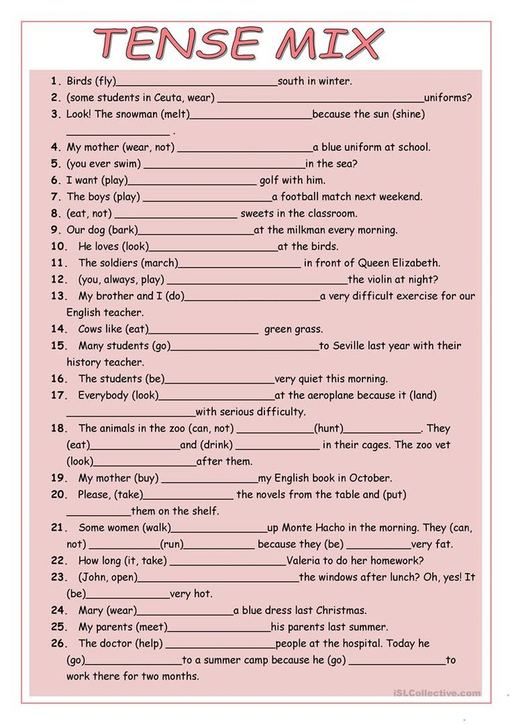 TENSE MIX Worksheet Free ESL Printable Worksheets Made 