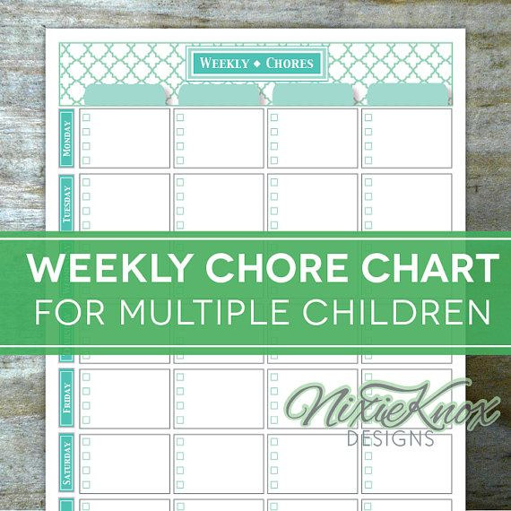 This Editable And Printable Weekly Chore Chart Is The 