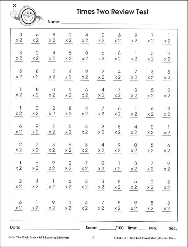 13 Best Images Of Mad Minute Addition Worksheets 2 