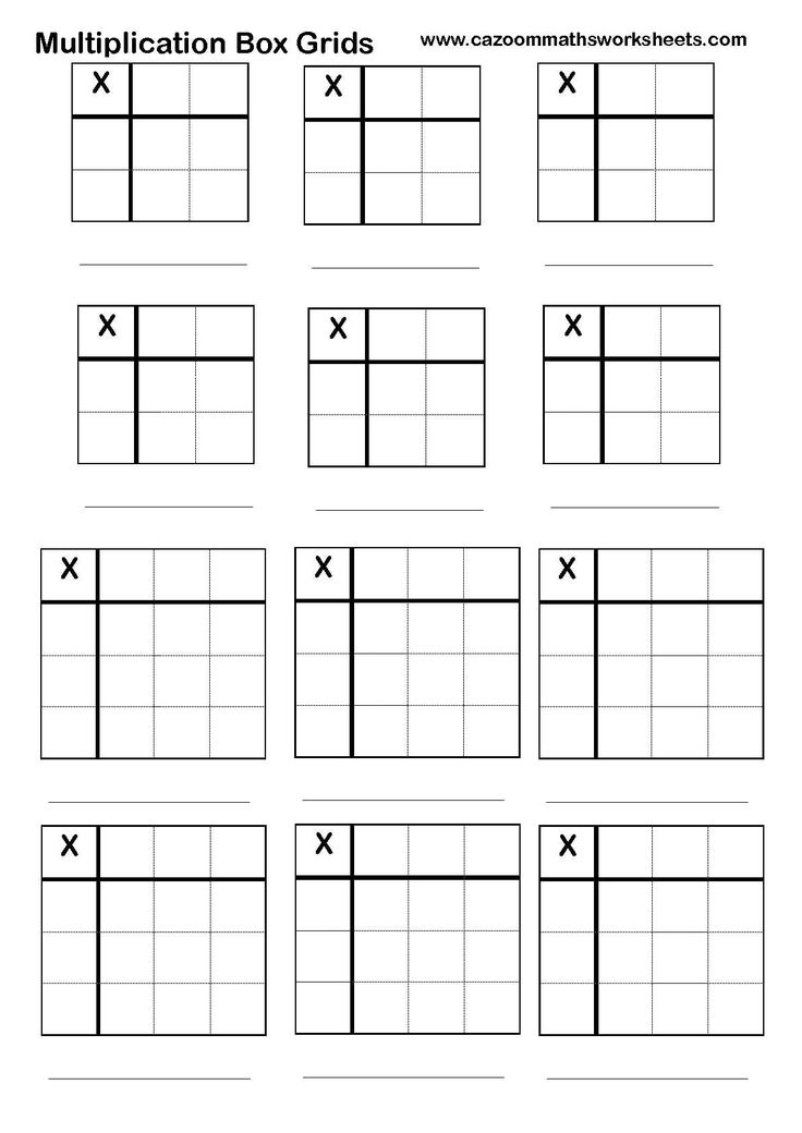 14 Best Grid Method Multiplication Images On Pinterest 