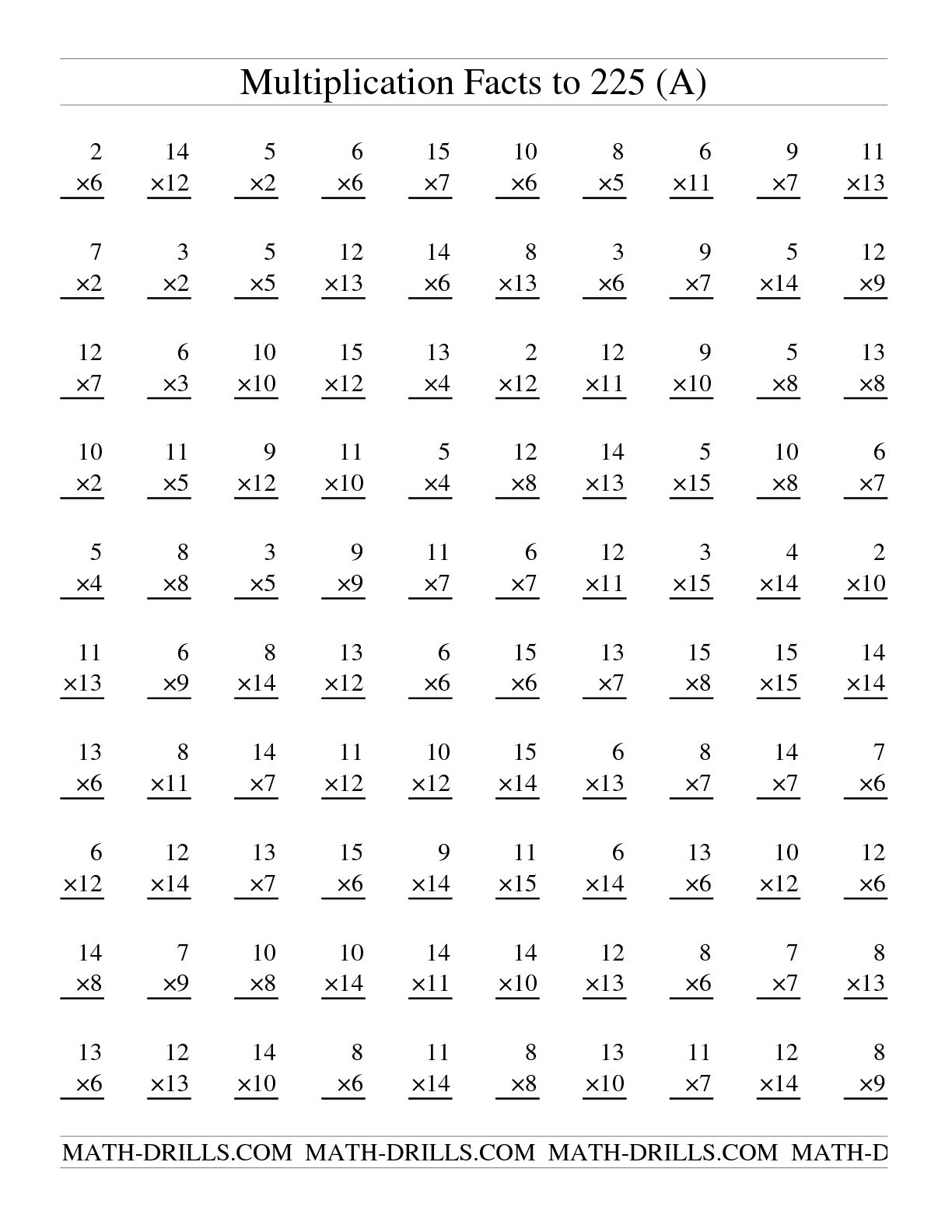14 Best Images Of Hard Multiplication Worksheets 100 