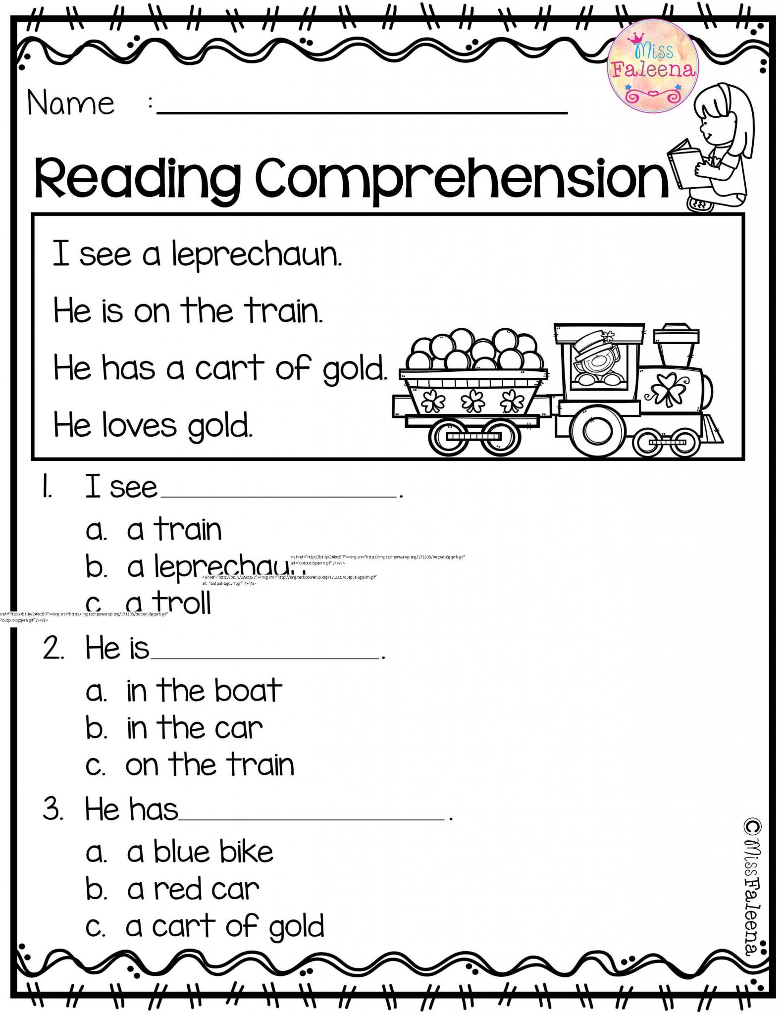 3rd Grade Reading Worksheets Multiple Choice Printable 