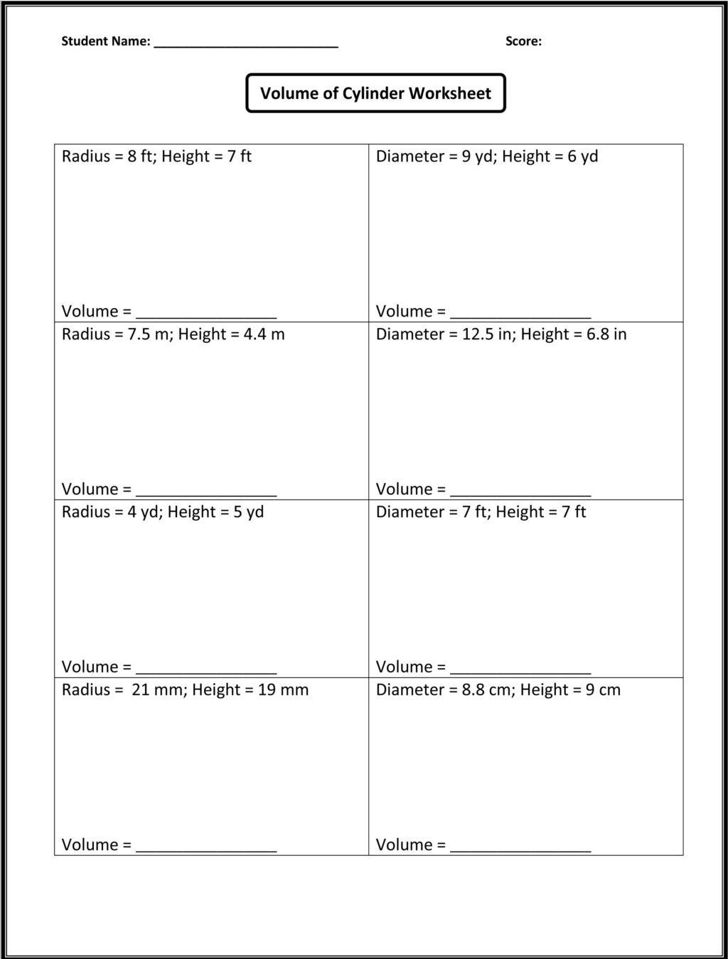8th Grade Math Multiple Choice Worksheets Times Tables 