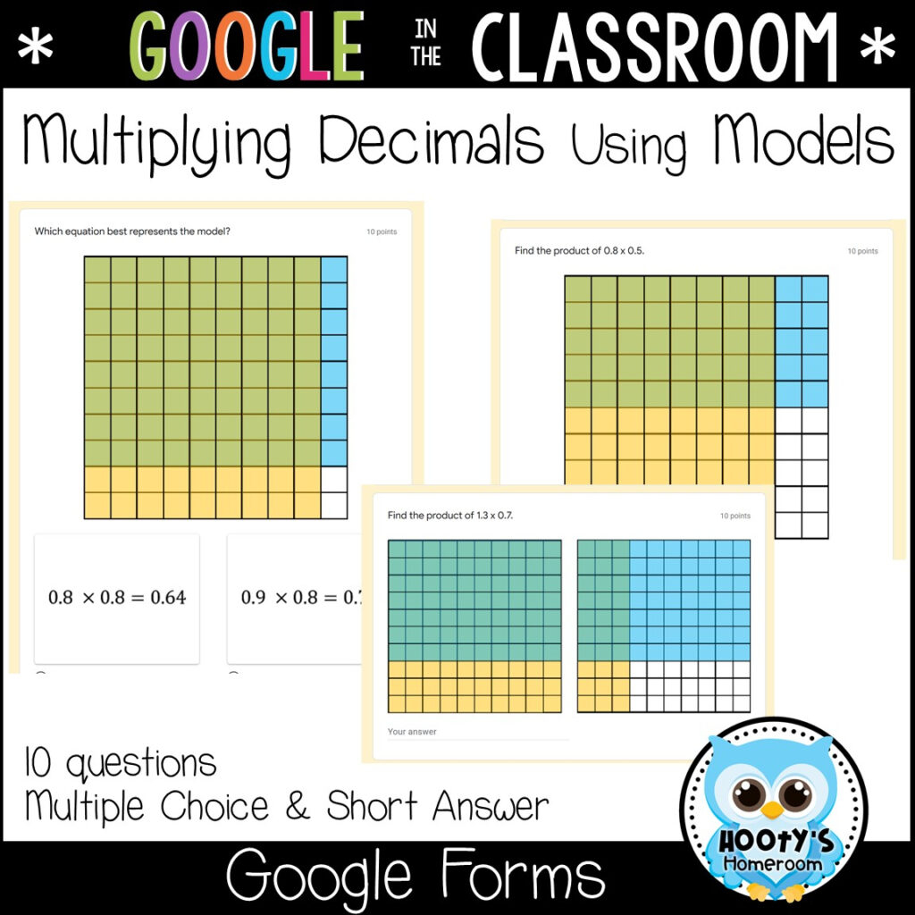 Area Model Multiplication Decimals Worksheets Decimal 