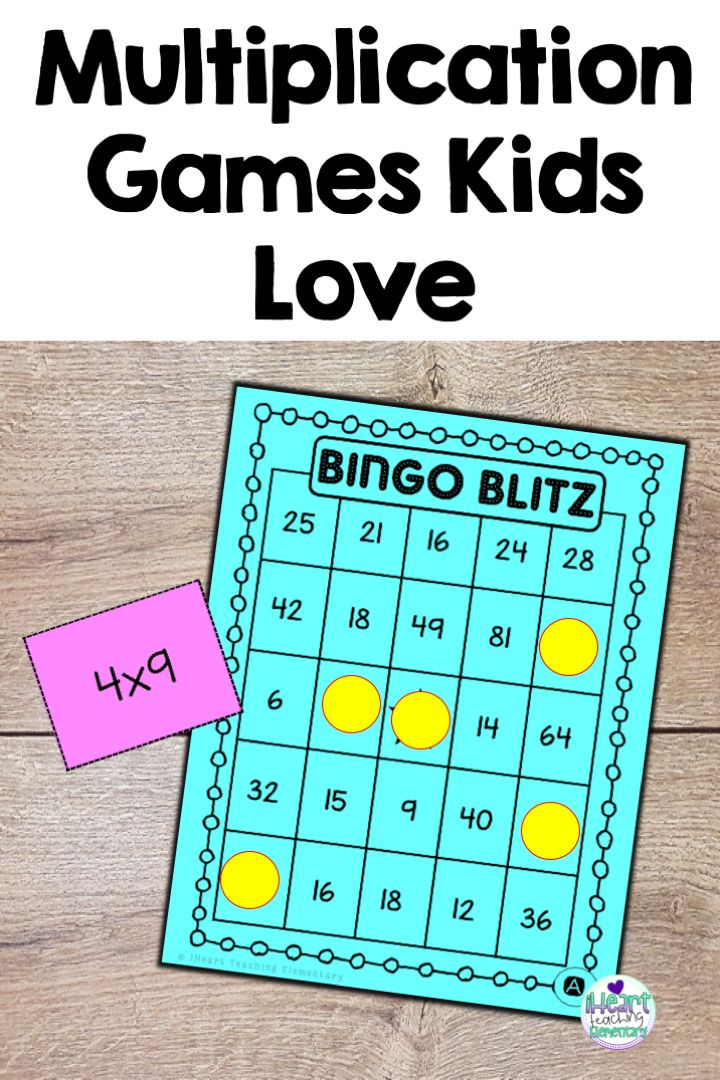 Digital And Printable Multiplication Games Kids Love In 