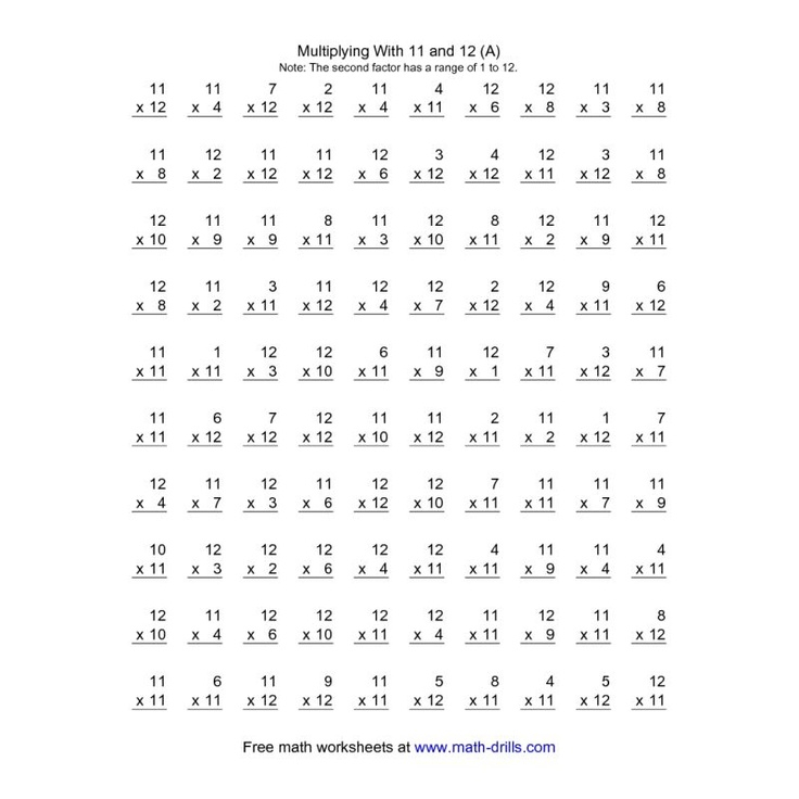 Division Timed Test 100 Problems Printable 7 Best Images 