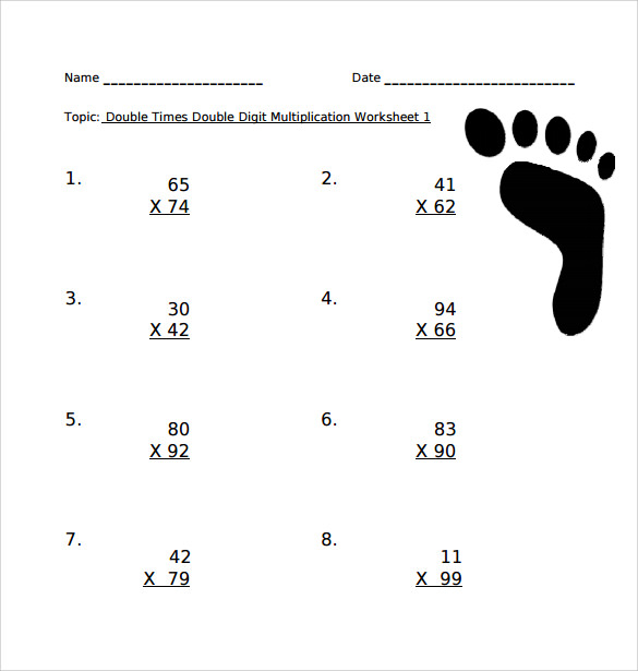 FREE 9 Sample Long Multiplication Worksheet Templates In PDF