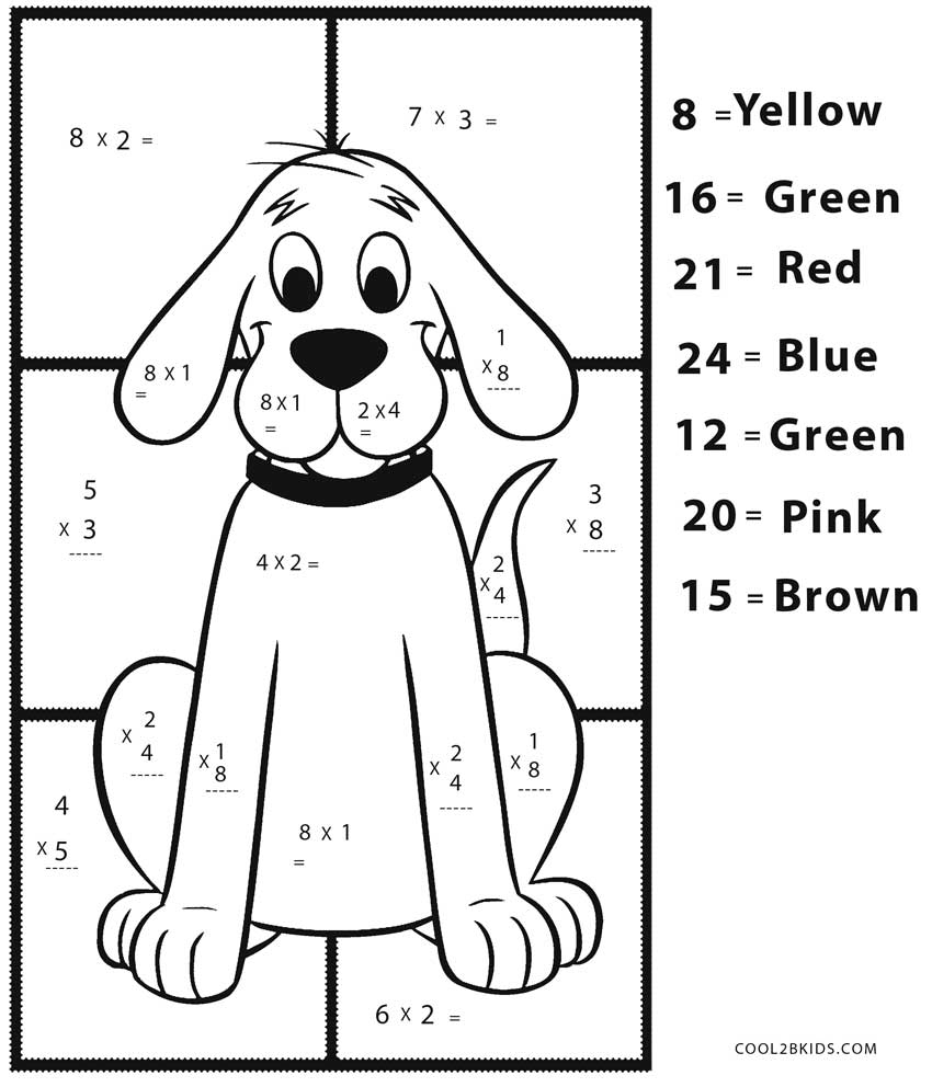 Free Printable Math Coloring Pages For Kids