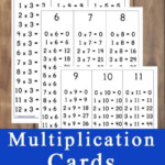 FREE Printable Multiplication Cards Multiplication