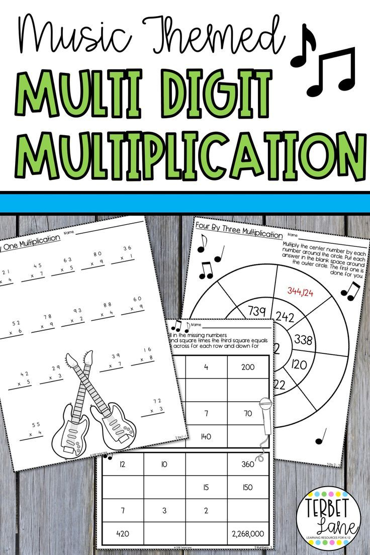 Multi Digit Multiplication Digital And Printable 