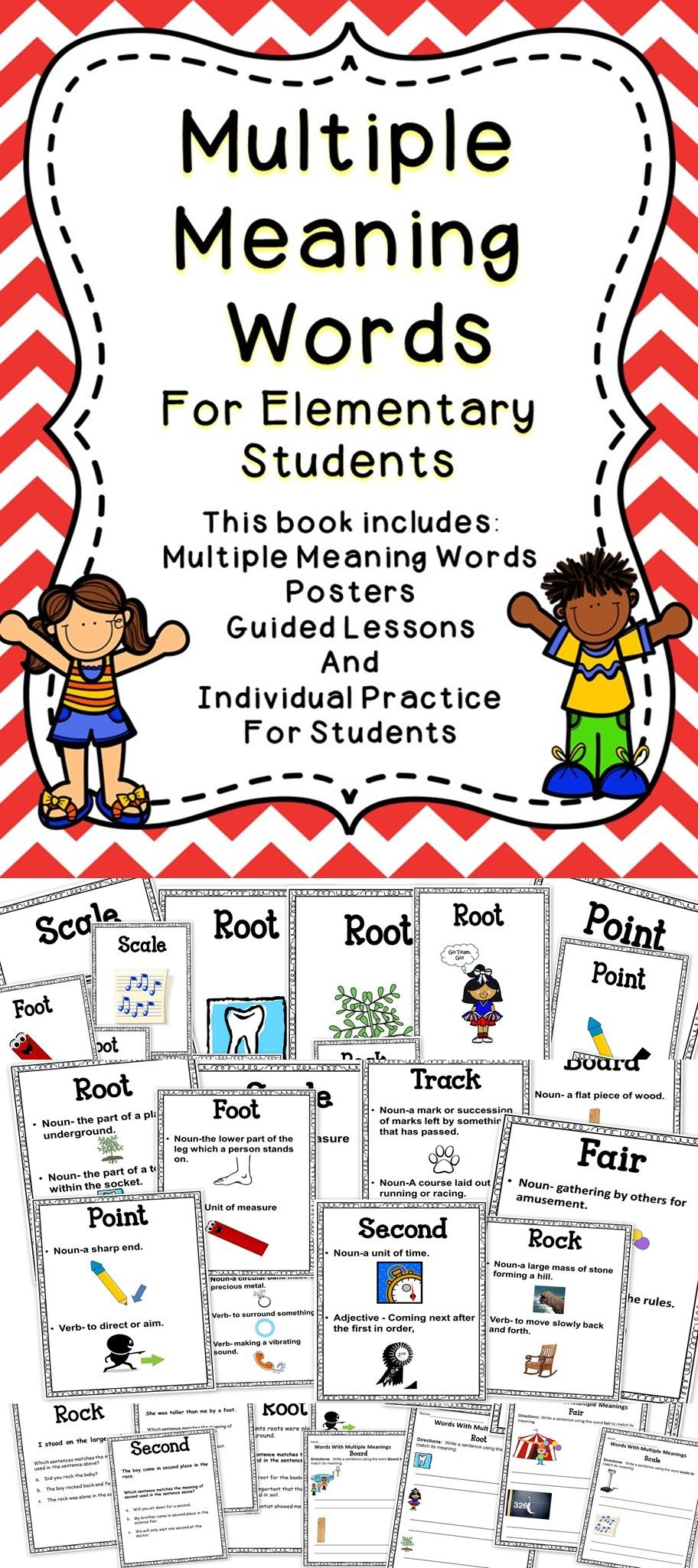 Multiple Meaning Word Graphic Organizer Worksheet Free 