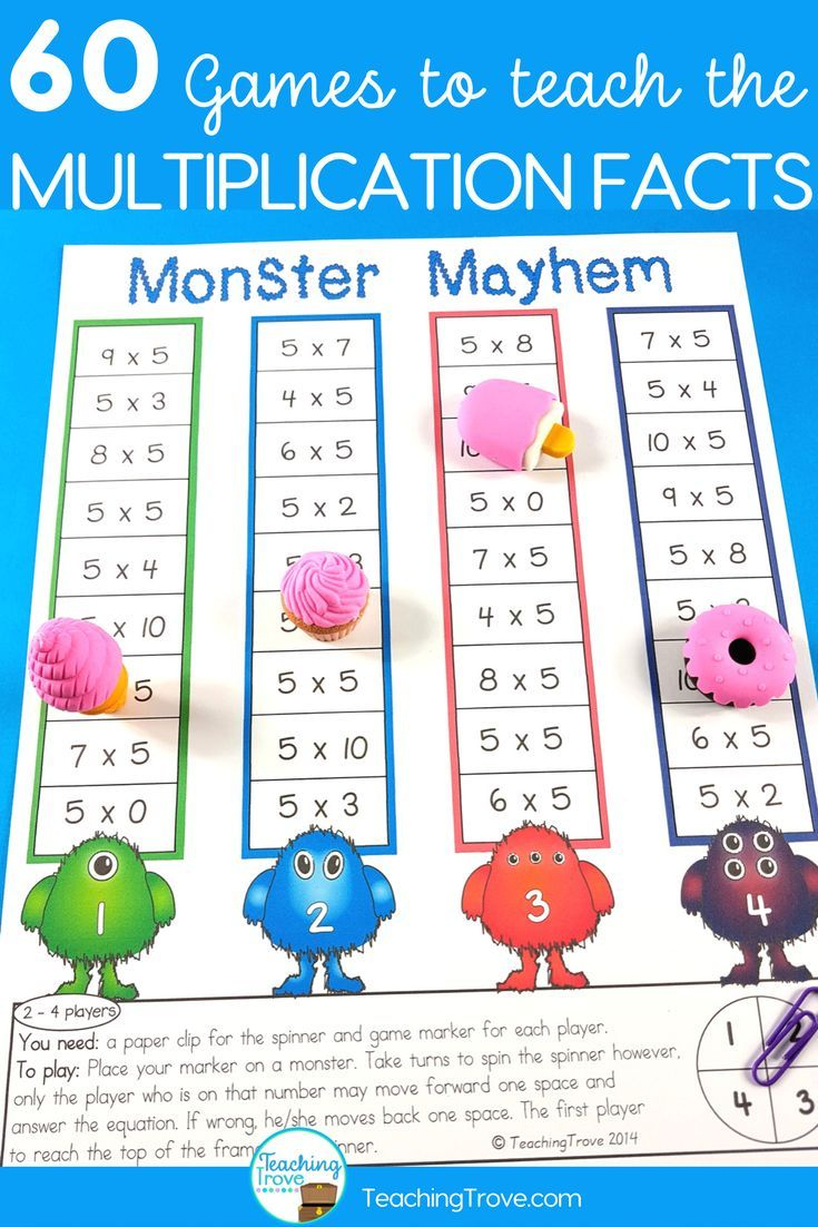 Multiplication Fluency Games 60 Printable Games 