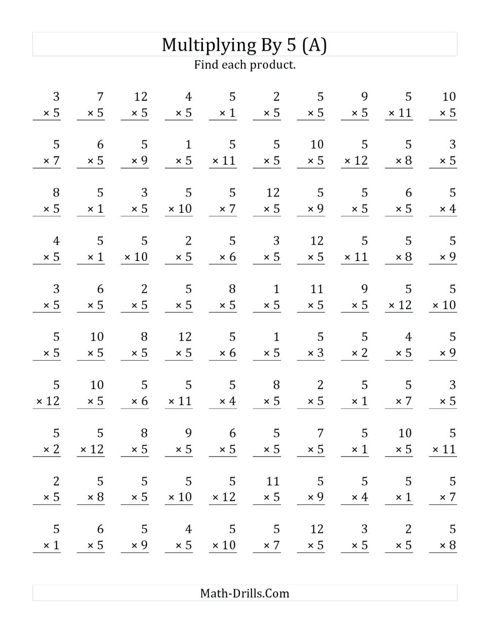 Printable Multiplication 3Rd Grade 