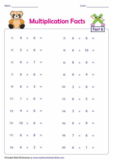 Printable Multiplication Worksheets 0 2 Multiplication 