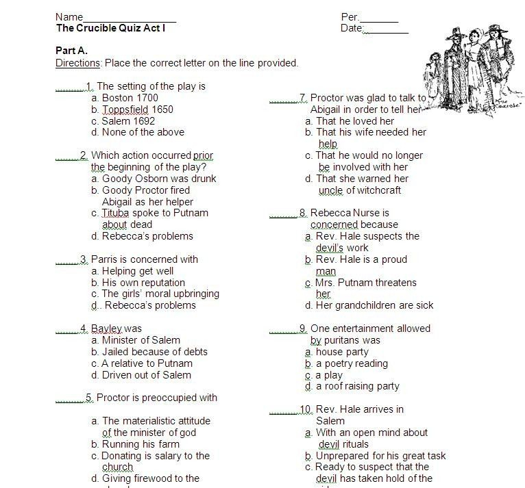 Questions About Me Multiple Choice QEUST