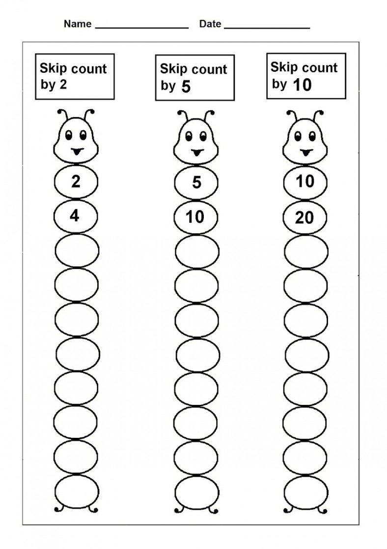 Skip Count By 5 Worksheet 101 Printable